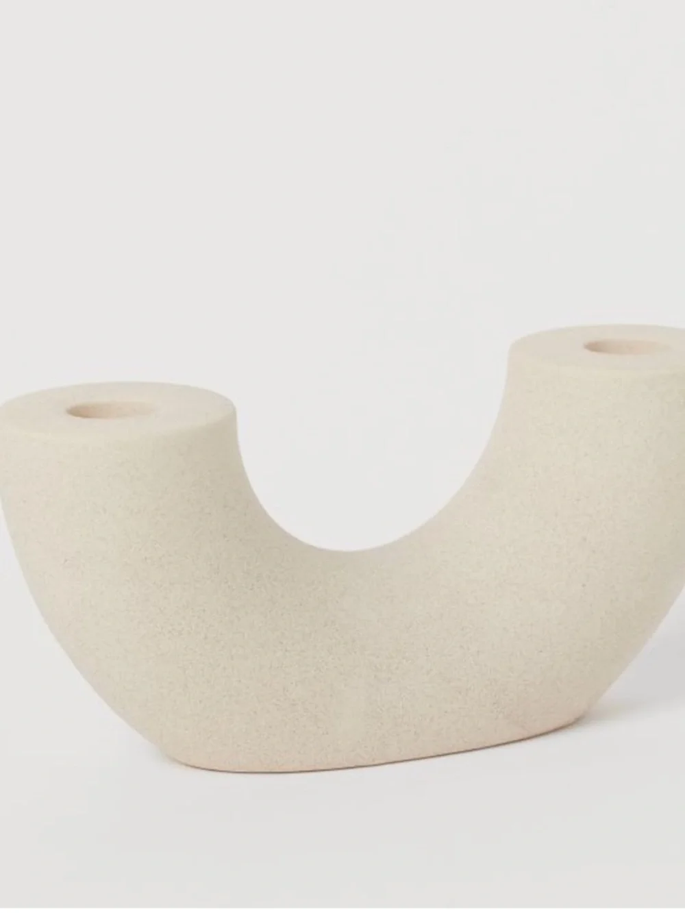 H&M ceramic stoneware candlestick holder